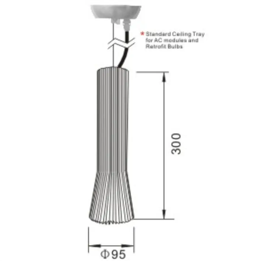 Luminaire Suspendu LED Locaux Commerciaux PLD3002